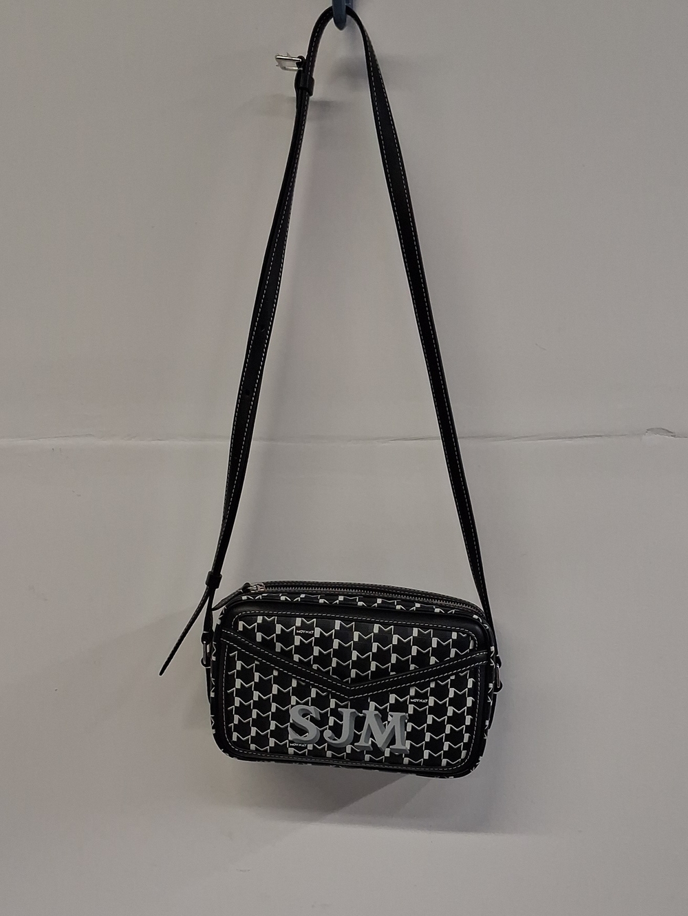 NWOT MOYNAT Black & White Crossbody Bag, With SJM